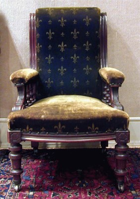 Lot 274 - Pair of Victorian Mahogany Armchairs