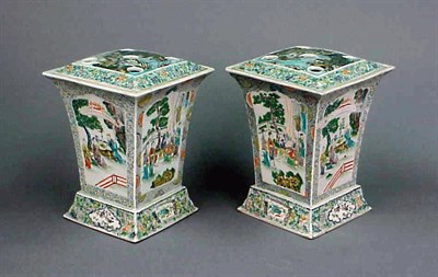 Lot 208 - Pair of Chinese Famille Rose Export Porcelain...