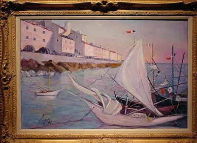 Lot 95 - Charles Levier French, b. 1920 LE REFUGE...