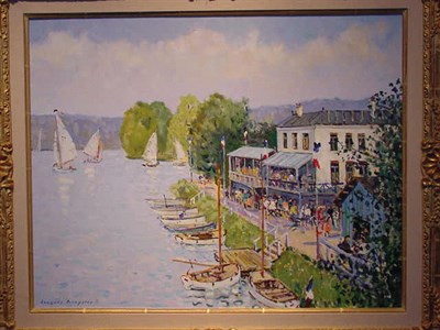 Lot 82 - Jacques Bouyssou French, b. 1926 LA GUINGUETTE...