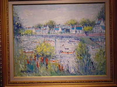 Lot 85 - Yolande Ardissone French, b. 1927 BATEAUX A...