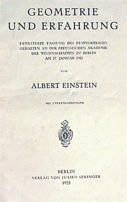 Lot 129 - [PHYSICS] EINSTEIN, ALBERT Geometrie und...