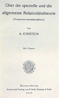 Lot 130 - [PHYSICS] EINSTEIN, ALBERT Uber die spezielle...