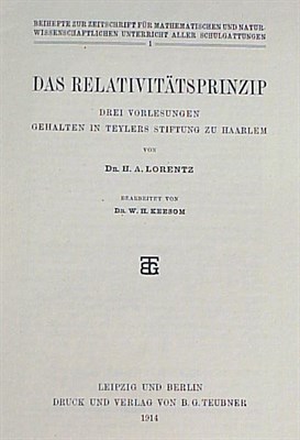 Lot 134 - [PHYSICS] LORENTZ, HENDRIK ANTOON Das...