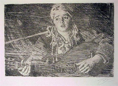 Lot 232 - Anders Zorn OLS MARIA (A.286) Etching, 1919,...