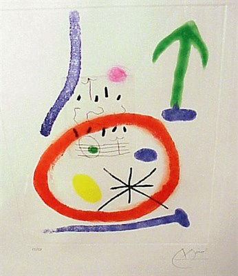 Lot 193 - Joan Miró CHEMIN DE RONDE III (D. 413) Color...