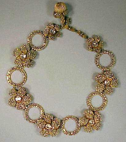 Lot 223 - Miriam Haskell Rhinestone Necklace Alternating...
