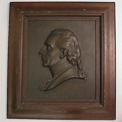 Lot 696 - Bronze Relief Portrait of Charles Carroll of...