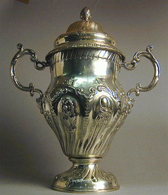 Lot 526 - George III Style Silver Plated Two-Handled...