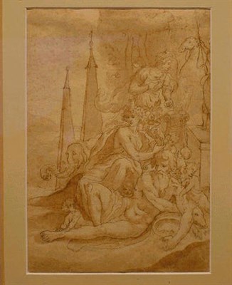 Lot 38 - Italian School 16th Century ALLEGORY OF ONE OF...