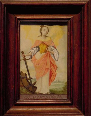 Lot 34 - German School 18th Century SAINT CATHERINE OF...