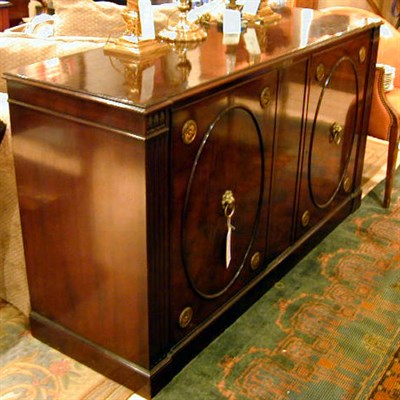 Lot 249 - Regency Style Mahogany Side Cabinet