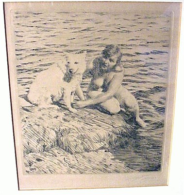 Lot 233 - Anders Zorn SAPPO (A.278) Etching, 1917,...