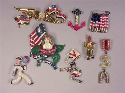 Lot 168 - Group of Whimsical Military Pins Including a...