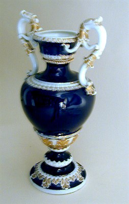 Lot 494 - Pair of Meissen Two-Handled Porcelain Vases...