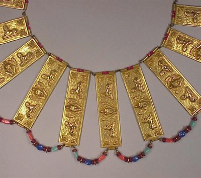 Lot 255 - Miriam Haskell Egyptian Collar Necklace...