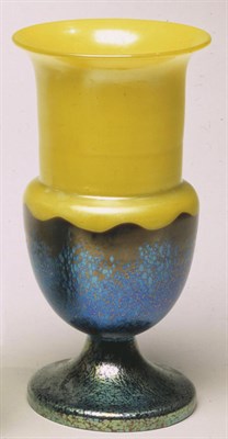 Lot 379 - Unsigned Loetz Glass Vase Of goblet form, in...