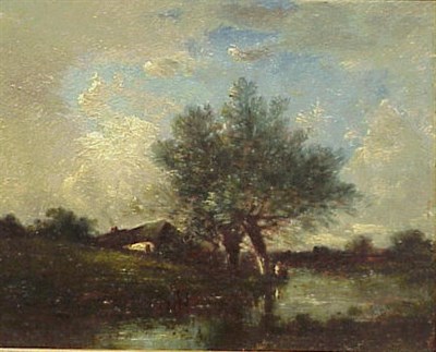 Lot 8A - Leon Victor Dupre French, 1816 - 1879 COTTAGE...