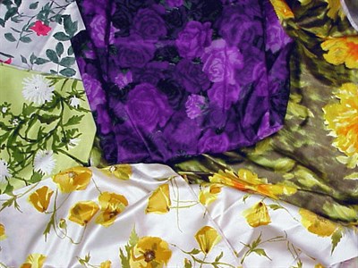 Lot 1203 - Large Group of Couture Dress Fabrics French,...