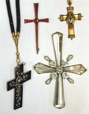 Lot 250 - Group of Antique Cruciform Jewelry Comprising...