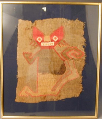 Lot 1176 - Group of Three Framed Pre-Columbian Textiles...
