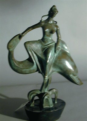 Lot 499 - Art Deco Bronze Group A. Wiene Depicting a...