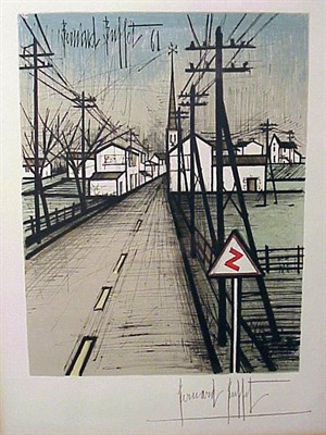 Lot 154 - After Bernard Buffet LA ROUTE (CS.92) Color...