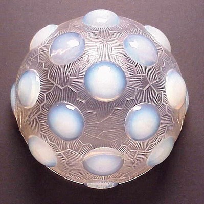 Lot 452 - Lalique Soleil Glass Light Fixture Of dome...