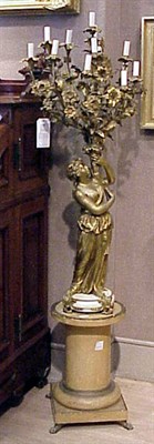 Lot 403 - Rococo Style Gilt-Bronze Thirteen-Light...