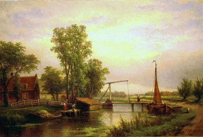 Lot 19 - Eduard Alexander Hilverdink Dutch, 1846 - 1891...