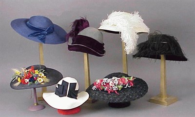 Lot 1031 - Group of Seven Antique Hats Circa 1915-1930...