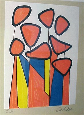 Lot 158 - Alexander Calder UNTITLED Color lithograph,...