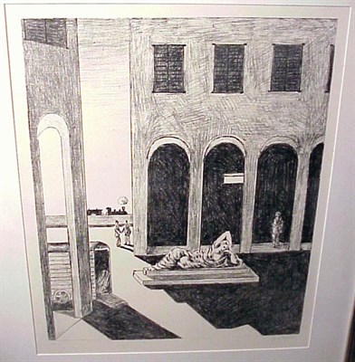 Lot 162 - Georgio de Chirico MALINCONIA Lithograph, 1972,...