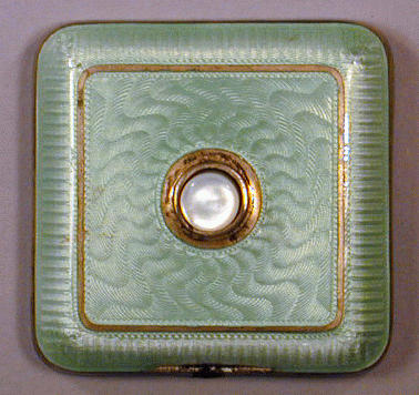 Lot 37 - Silver, Metal and Enamel Bell Pusher Silver...