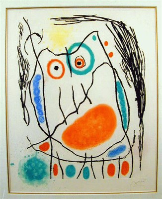 Lot 193A - Joan Miró GRAND DUC I (D.394) Color etching...