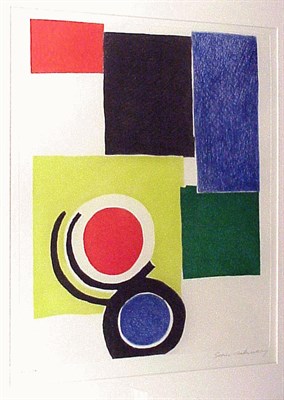 Lot 168 - Sonia Delaunay UNTITLED Color etching and...