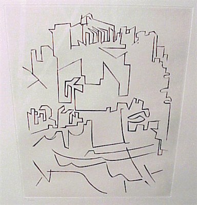 Lot 223 - Victor Vasarely VILLAGE Aquatint, signed in...