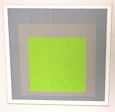 Lot 145 - Josef Albers ADV Color silkscreen, 1969,...