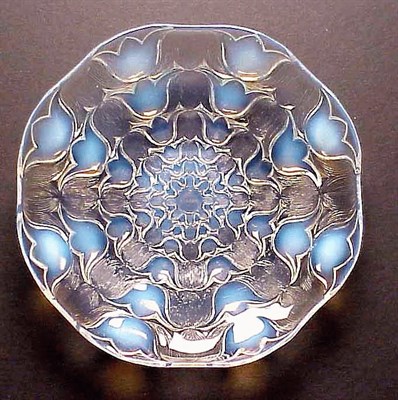 Lot 447 - Lalique Campanules Glass Bowl In opalescent...