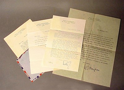 Lot 15 - MAUGHAM, W. SOMERSET Typed letter signed ("W.S....