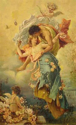 Lot 25 - Attributed to Hans Zatzka Austrian, 1859 -...