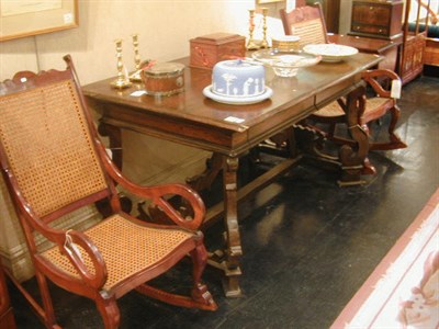 Lot 430 - Baroque Style Walnut Library Table