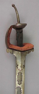 Lot 276 - Indian Damascene Steel Broadsword With...