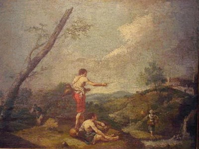 Lot 147 - Giuseppe Zais Italian, 1709 - 1784 FISHERMEN...