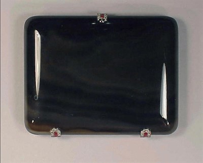 Lot 311 - Banded Agate Cigarette Case The box of...