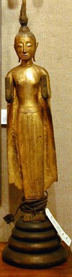 Lot 264 - Two Thai Gilt-Wood Figures of Buddha Mounted...