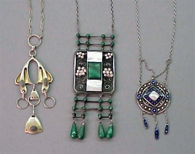 Lot 31 - Three Theodor Fahrner Jugendstil Necklaces...