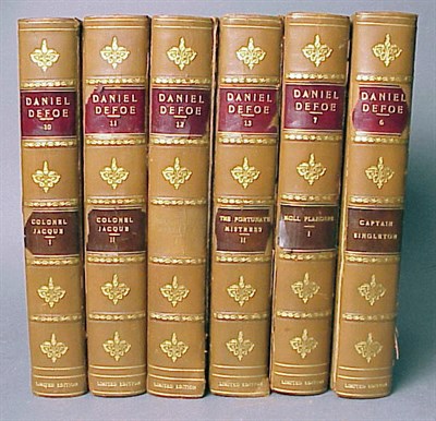Lot 41A - [BINDING] DEFOE, DANIEL Works Frontispieces...