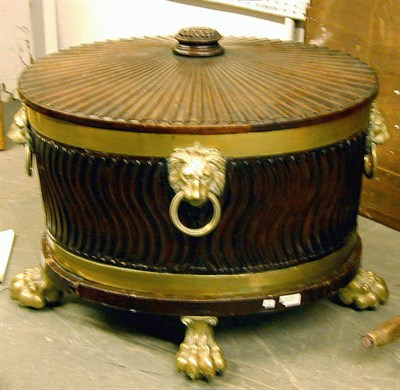 Lot 650 - Regency Brass-Mounted Mahogany Cellaret Early...