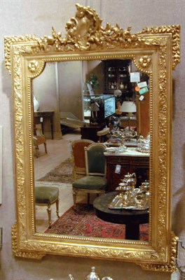 Lot 681 - Louis XVI Style Gilt Carved Wood Mirror